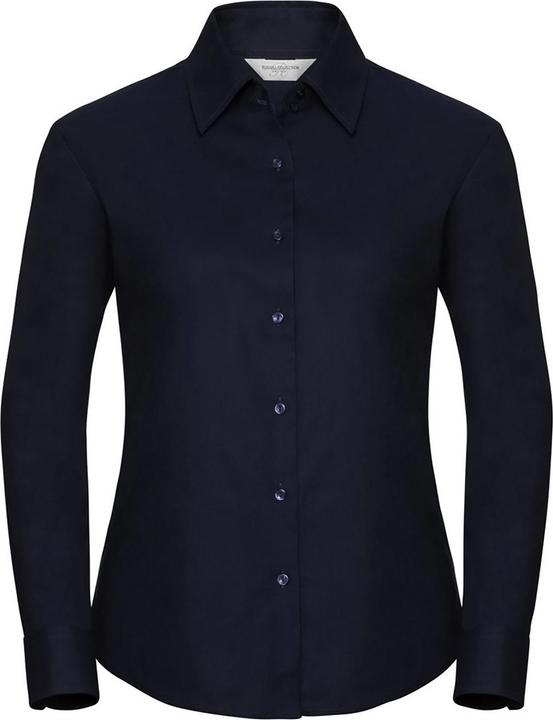Produktbild Russell Collection Easy Care Oxford Bluse Langarm (L)
