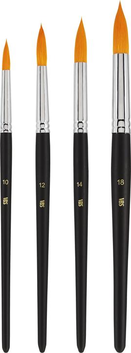 Produktbild VBS Rundpinsel "BASIC", 4er-Set