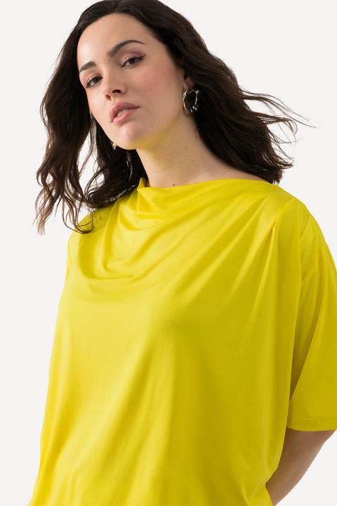 Produktbild Ulla Popken T-Shirt, Lyocell, Wasserfall-Ausschnitt, Halbarm (50, 52)