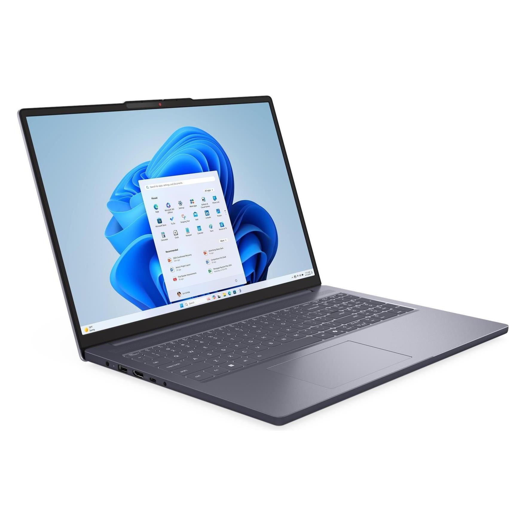 Lenovo IdeaPad Slim 3 (16", 1000 GB, 16 GB, DE, Intel Core 5 210H), Notebook, Grau