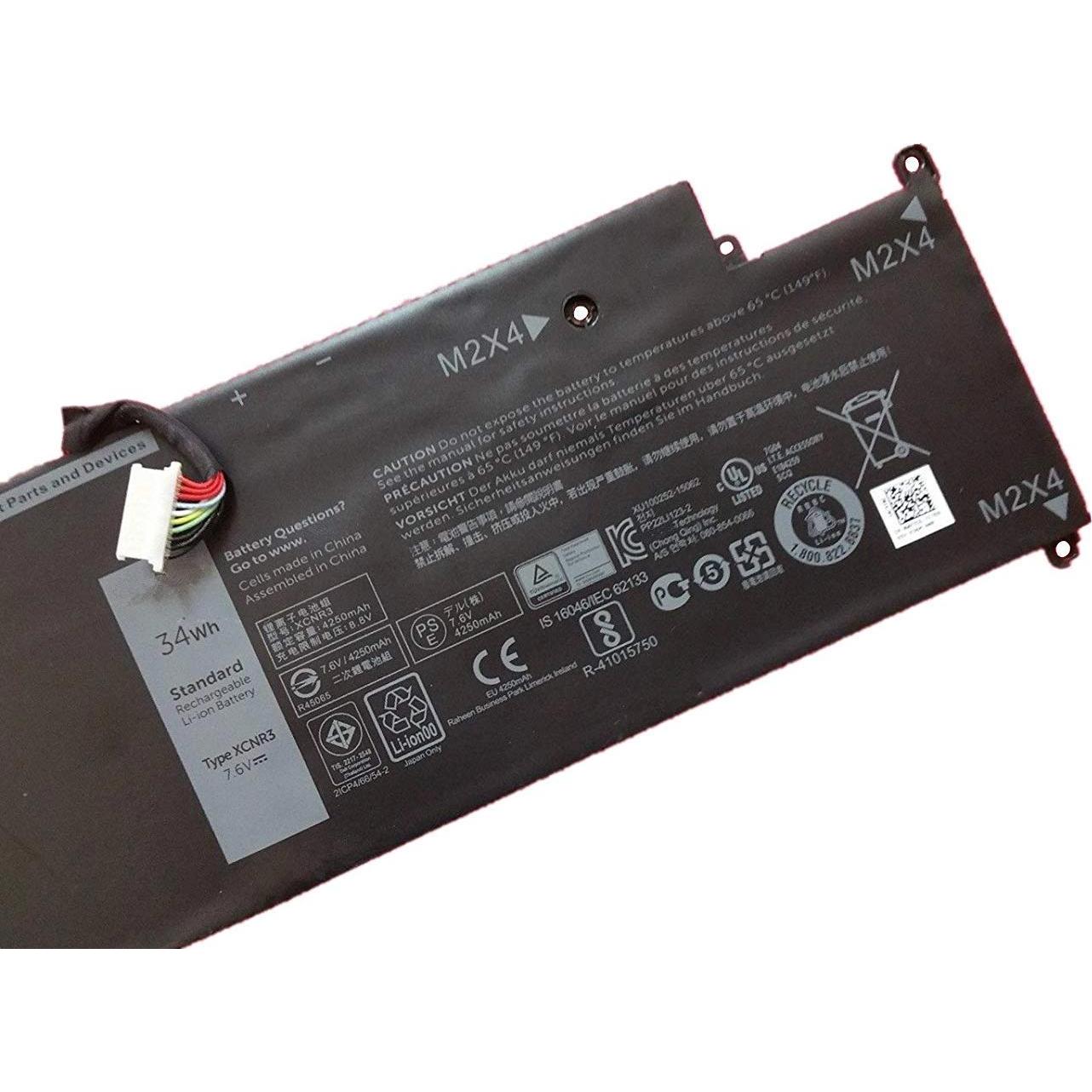 Thumbnail - Dell Batterie BTRY PRI 34WHR 4C SIMPLO (4 Zellen, 4500 mAh), Notebook Akku, Schwarz