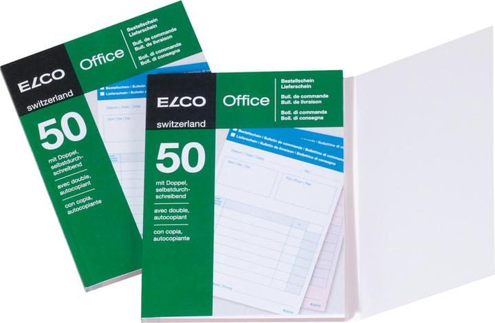 Produktbild Elco Durchschreibeblock Lieferschein/Bestellellung A5 4-sprachig 2x50Blatt (50 x)