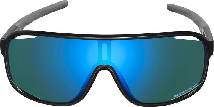 Actual product image Shimano Unisex glasses Technium metallic black (Metallic Black, RIDESCAPE GR)