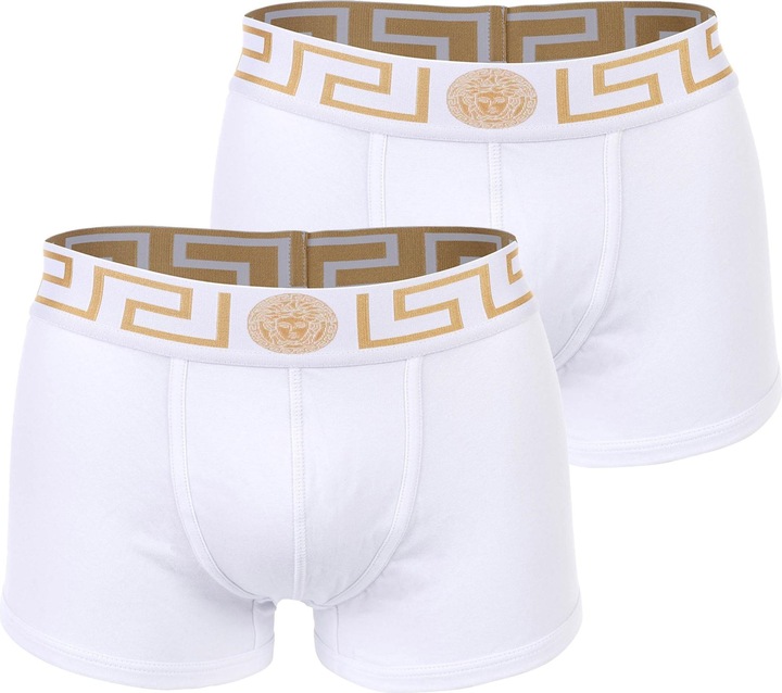 Immagine prodotto Versace Bi-Pack Trunk Jersey Topeka Bi-Stretch Cotton Organic New Logo (XL, Confezione da 2)