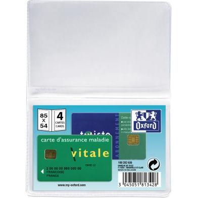 Elba, Mappe, Kreditkartenhülle für 4 Kreditkarten, 300 my, PVC gepackt zu 15 Stück (Kreditkarte, 15 x)