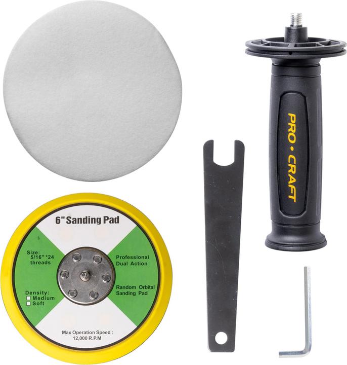 Produktbild Procraft PM20bb Akku Poliermaschine 20 V 150 mm + 2x Akku 2,0 Ah + Ladegerät
