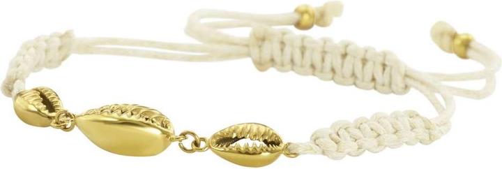 Produktbild Bijouteria Geknüpftes Armband (26 cm, Edelstahl, PVD Beschichtung (goldfarbig), Nylon)