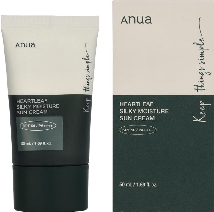 Immagine prodotto Anua Heartleaf Silky Moisture (Crema solare, SPF 50+, 50 ml)