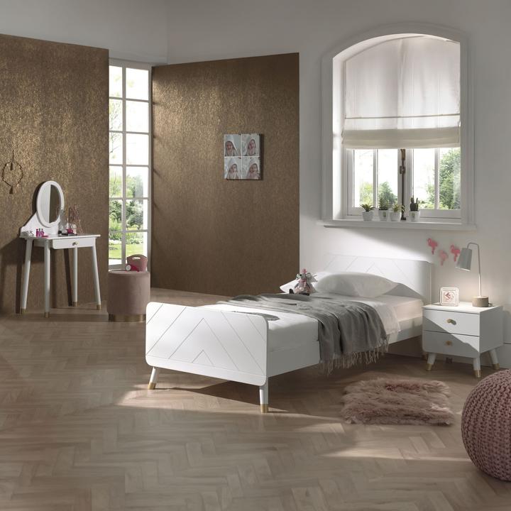 Immagine prodotto Vipack Set da camera per bambini Billy a 3 pezzi, incluso il tavolino da toilette (Armadi bambini)