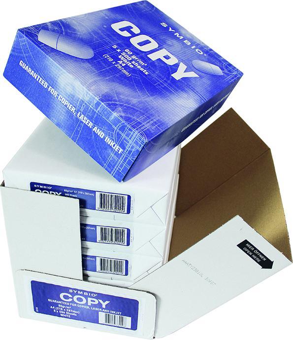 Actual product image Symbio Copy paper A4 80 g/m², 2500 sheets (80 g/m², 2500 x, A4)
