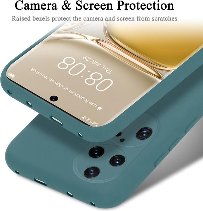 Actual product image Cadorabo TPU Liquid Silicone Case Cover for Huawei P50 PRO (Huawei P50 Pro)
