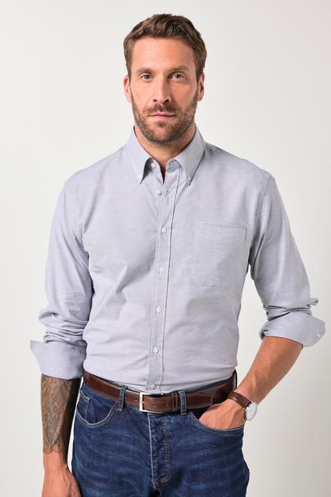 Produktbild JP1880 Oxfordhemd FLEXNAMIC®, Langarm, Buttondown-Kragen, Modern Fit (XL)