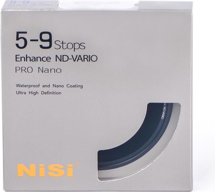 Produktbild Nisi Graufilter Vario Enhanced Pro Nano 5-9 stops 77 mm (77 mm, ND- / Graufilter)