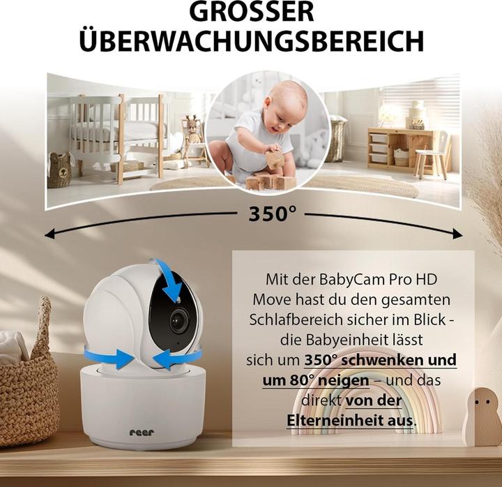 Produktbild Reer BabyCam XL Move (Babyphone mit Kamera, 300 m)