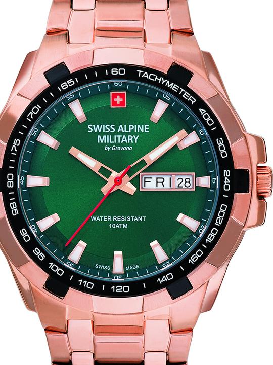 Immagine prodotto Swiss Alpine Military 7043.1164 Orologio Day-Date da uomo 42 mm 10ATM (Orologio da polso analogico, 42 mm)