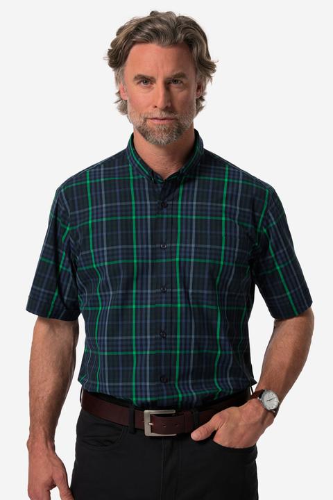 Produktbild Boston Park Karohemd, Halbarm, Mini Buttondown-Kragen, Comfort Fit (XL)