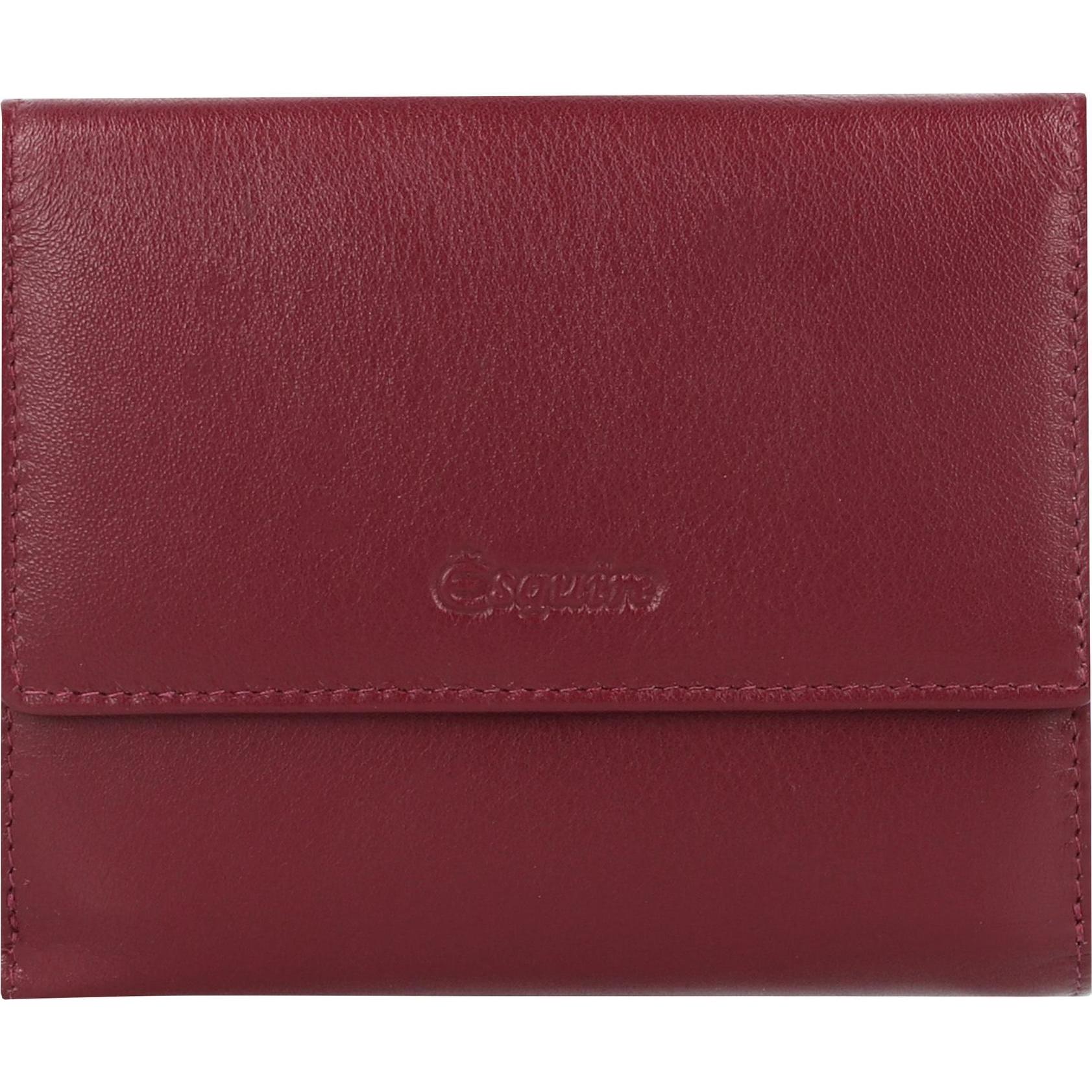 Esquire, Damen, Portemonnaie, Viktoria Geldbörse RFID Leder 12 cm, Rot