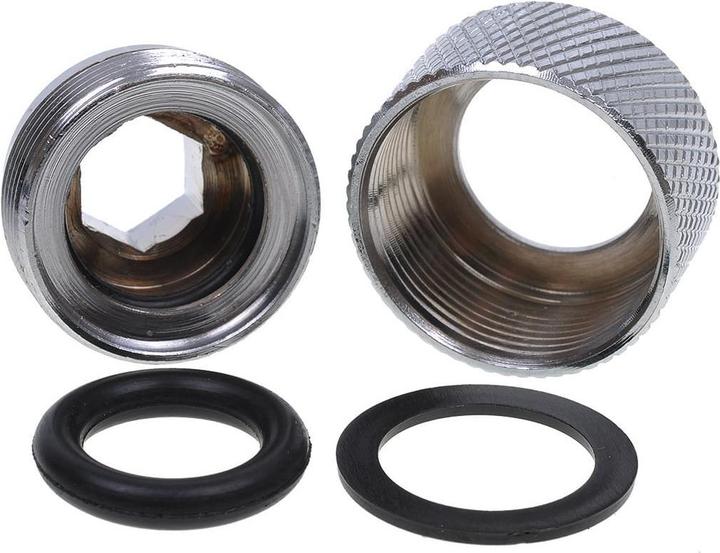 Actual product image Alphacool HT 13mm HardTube Threaded Tube G1/4 - Flanged - Chrome