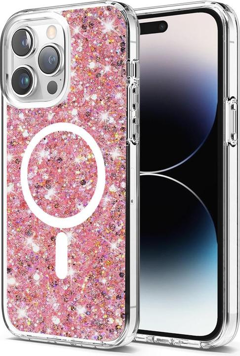 Image du produit Techsuit - Sparkly Glitter MagSafe - iPhone 14 Pro Max - Pink (Apple iPhone 14 Pro Max)