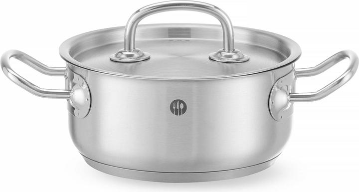 Actual product image Hendi Roasting pot with lid (Frying pan, Stainless steel, 16 x 7.50 cm)