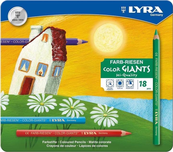 Lyra Farbstifte Color Giants 18 Stück (Mehrfarbig, 18 x)