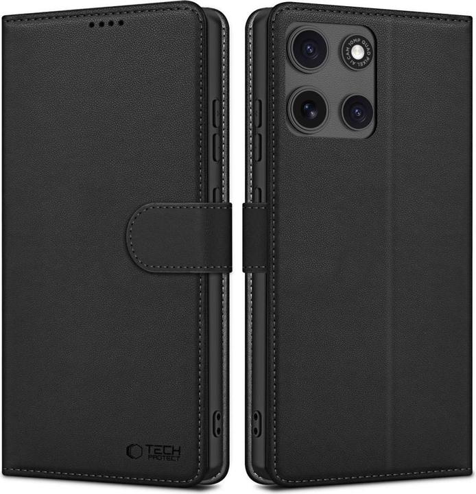 Produktbild Tech-Protect Wallet Case for Motorola Moto G15 / G15 Power - Black (Motorola Moto C)