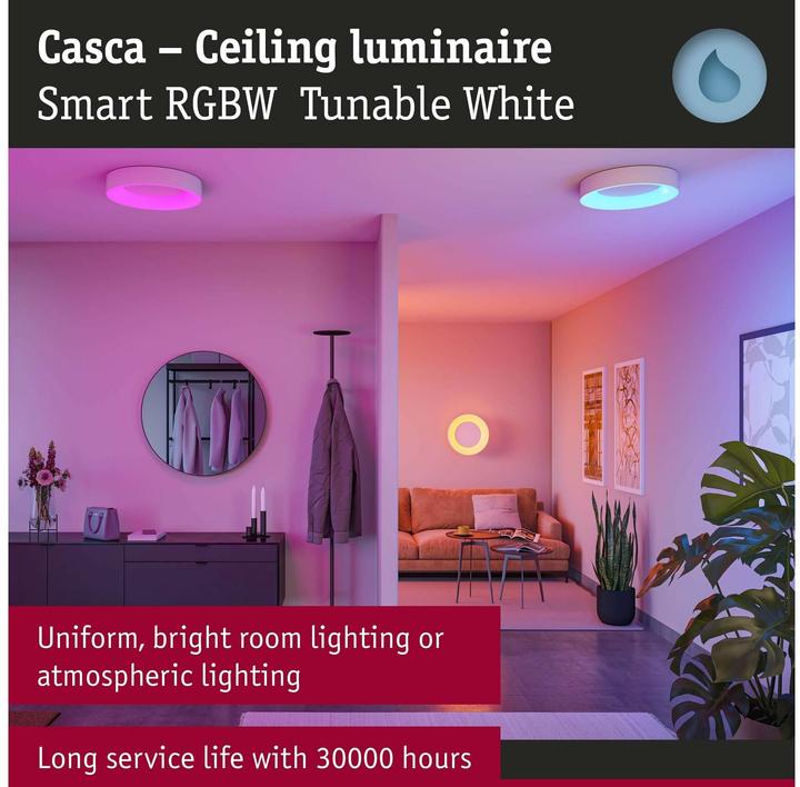 Actual product image Paulmann Deckenleuchte Casca Zigbee (2500 lm)