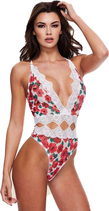 Produktbild Baci White Floral & Lace Teddy S/M (M, S)