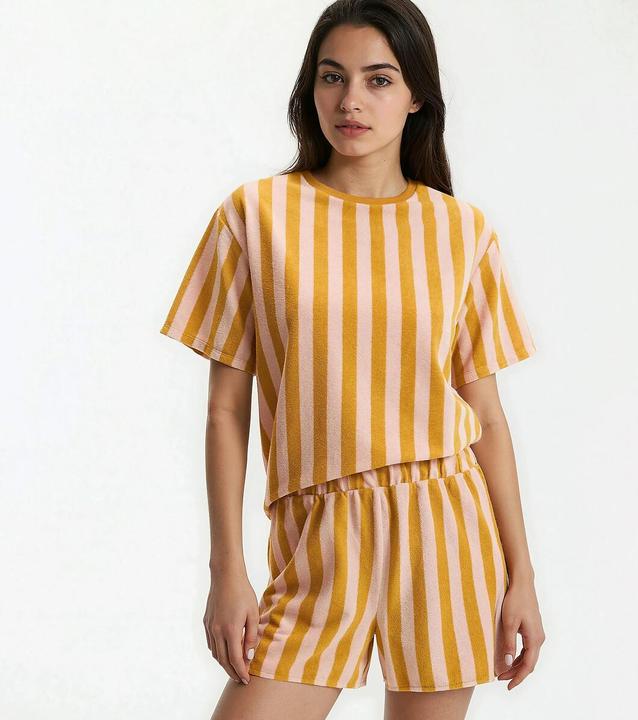 Produktbild La Redoute Collections Gestreifte Pyjashorts (XL)
