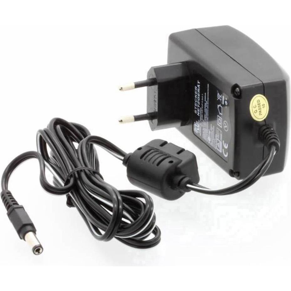 Bresser Ottica 4930020 Alimentatore unipolare 230/6V, 2A Alimentatore, Borsa fotocamera, Bianco, Nero