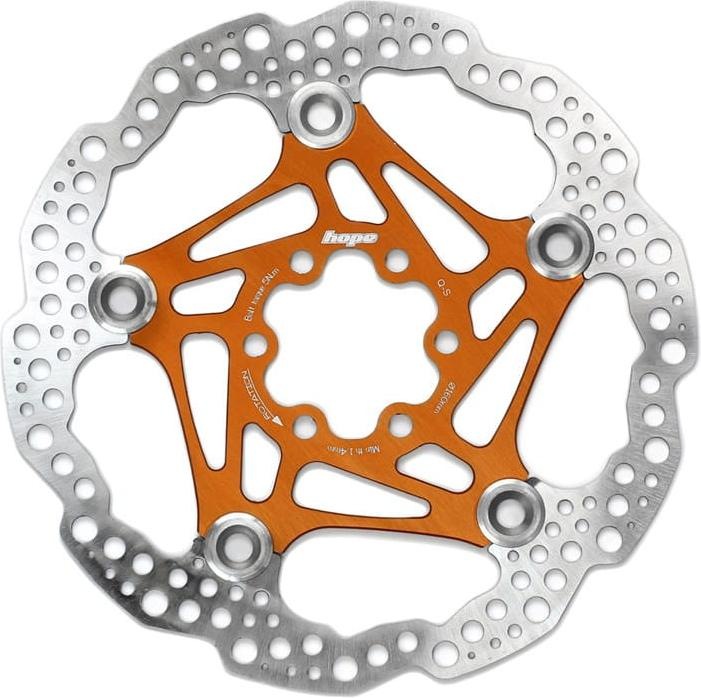 Actual product image Hope Floating Disc Brake Disc - orange (160 mm)
