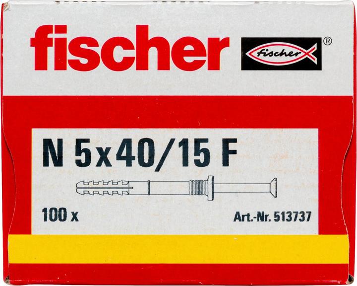Image du produit Fischer Tampon à clouer N 5x40/15 F (100 pcs)