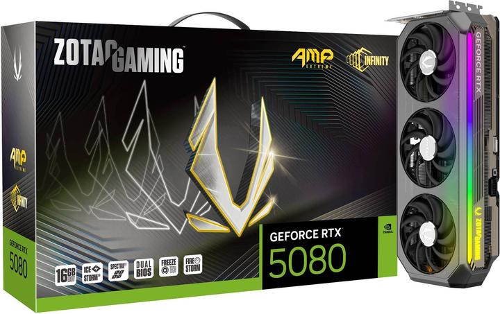 Image du produit Zotac GeForce RTX 5080 AMP Extreme INFINITY (16 Go)