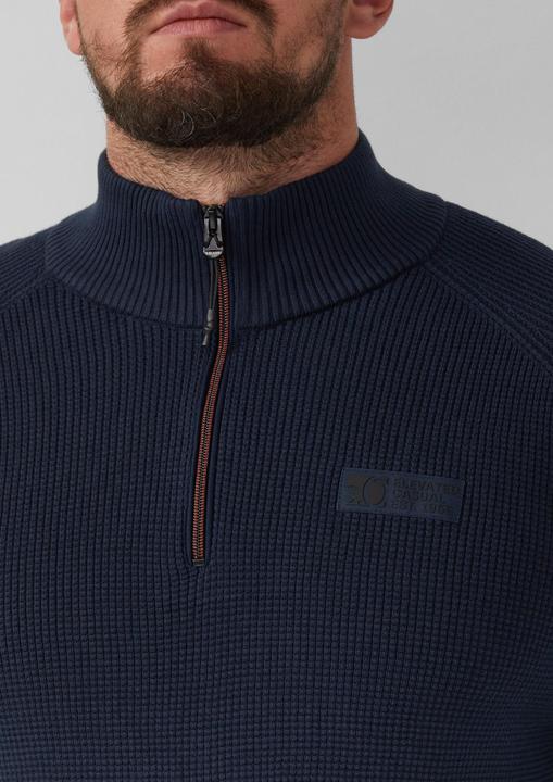 Image du produit s.Oliver Strickpullover Pullover aus Strukturstrick mit Troyer-Kragen (XXL)