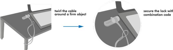 Produktbild LogiLink Sicherheitsschlosskabel