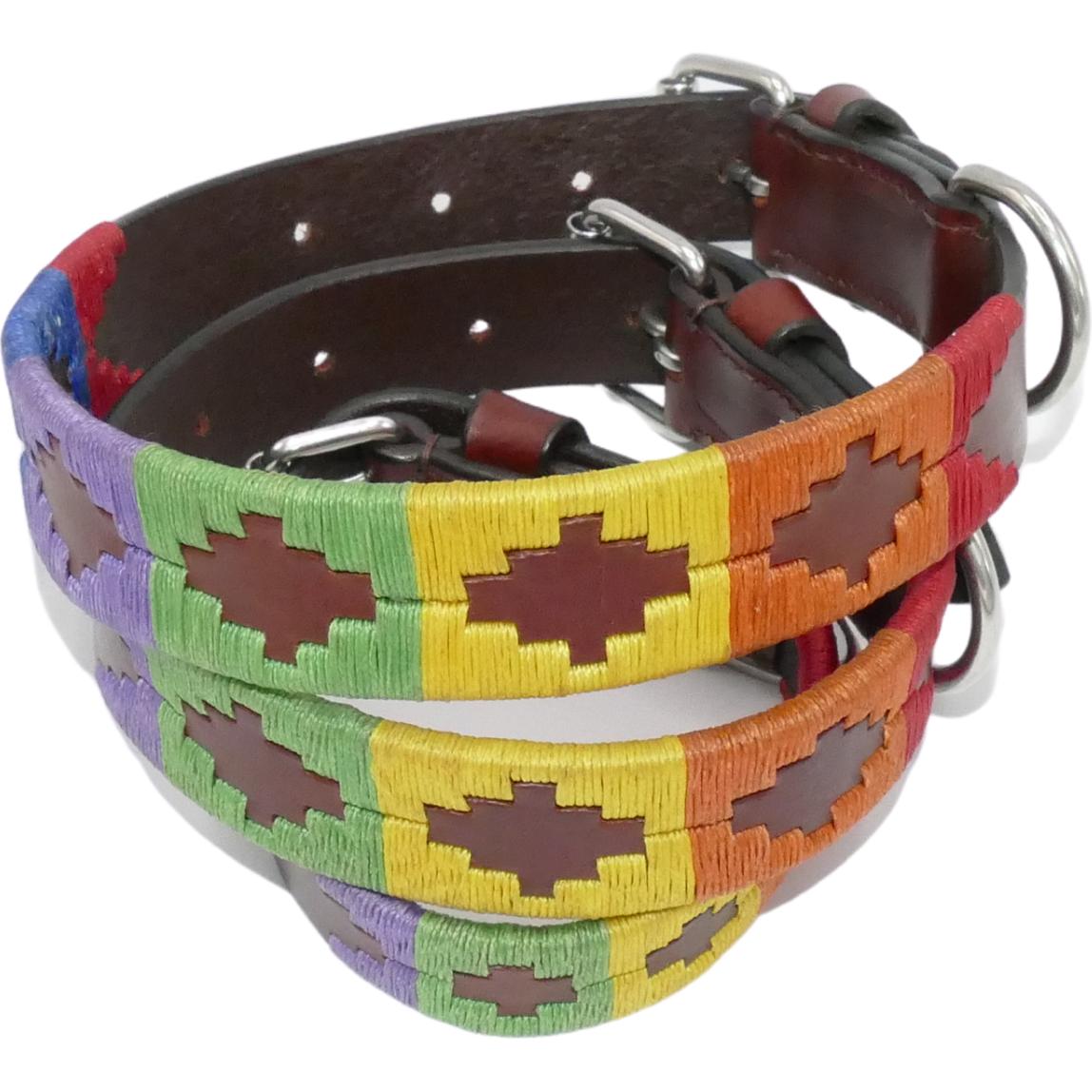Kipita Halsband Rainbow Gr. L (L, Hund), Halsband + Leine