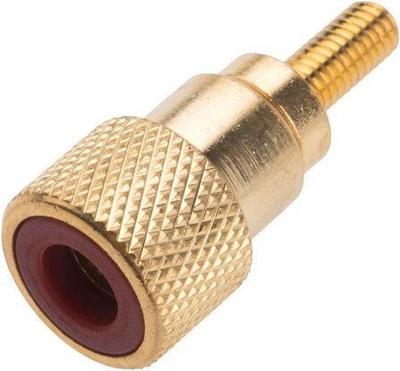 Produktbild RS PRO TP6CS gold hi-fi terminal - red insert