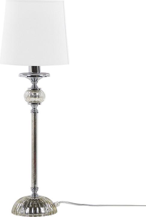 Image du produit Beliani Lampe de table blanche 62 cm ronde KUBENA (E14)