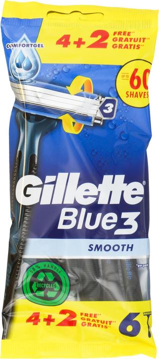 Immagine prodotto Gillette Rasoi blu 3 lisci 6 pezzi