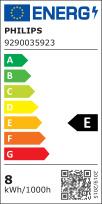 Energy Label Philips CorePro PL-L LED bulb EM/Mains 8W - 840 Cold white (2G11, 1000 lm, 1x)