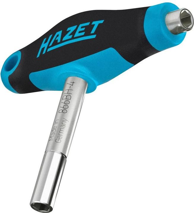 Actual product image HAZET Double bit holder with T-handle 866BH-4 ∙ Hexagon, hollow 6.3 (1/4 inch) ∙ 63 mm (Bit holder)