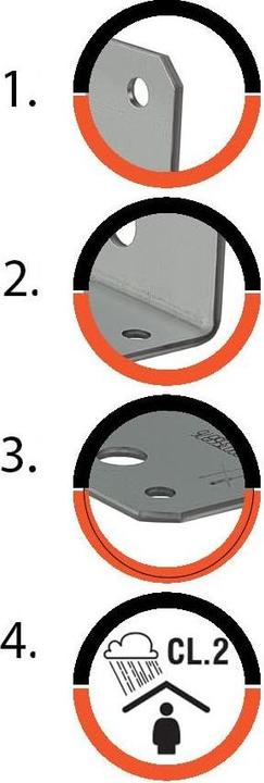 Image du produit Simpson Sst Equerres SST, type 105 acier zingué 103x (Connecteur coudé, 1 pcs)