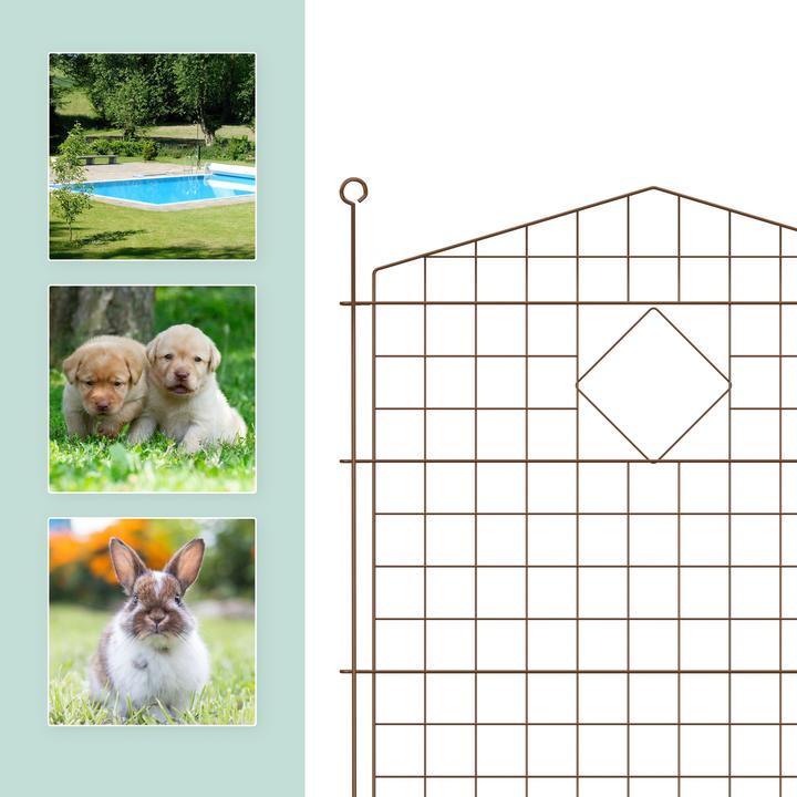 Produktbild Relaxdays 5x Teichzaun