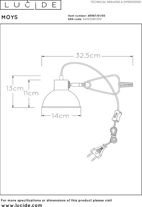 Image du produit Lucide Moys (E27)