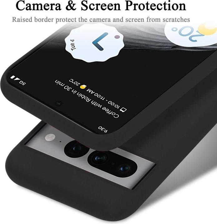 Actual product image Cadorabo Bumper Case for Google PIXEL 7 PRO TPU Liquid Silicone Cover for Google PIXEL 7 PRO (Google Pixel 7 Pro)