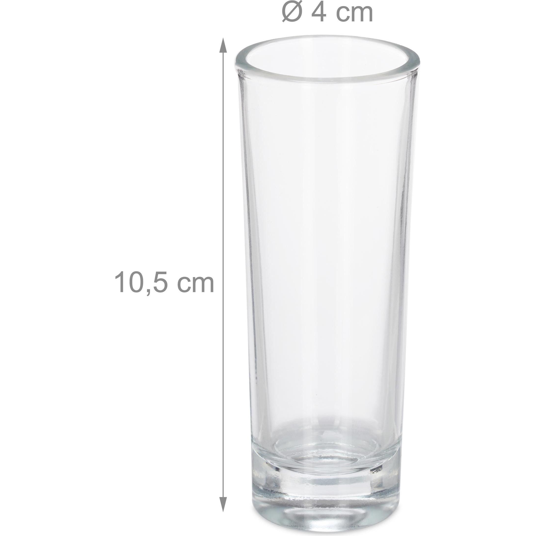 Thumbnail - Relaxdays 6x Schnapsglas, Cocktailgläser, Transparent