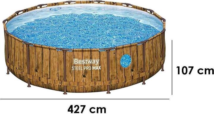 Produktbild Bestway Steel Pro Max Splashview Rundpool 427x107 cm (427 x 107 cm)