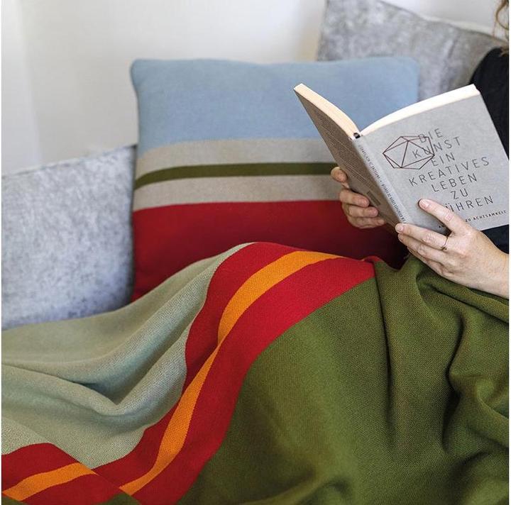 Actual product image Remember Knitted cotton blanket Basil (180 x 130 cm)