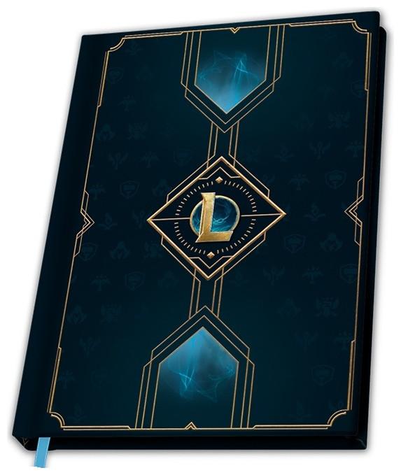 Image du produit ABYstyle LEAGUE OF LEGENDS Carnet de notes - Logo Hexteck (A5, À rayures, Couverture rigide)