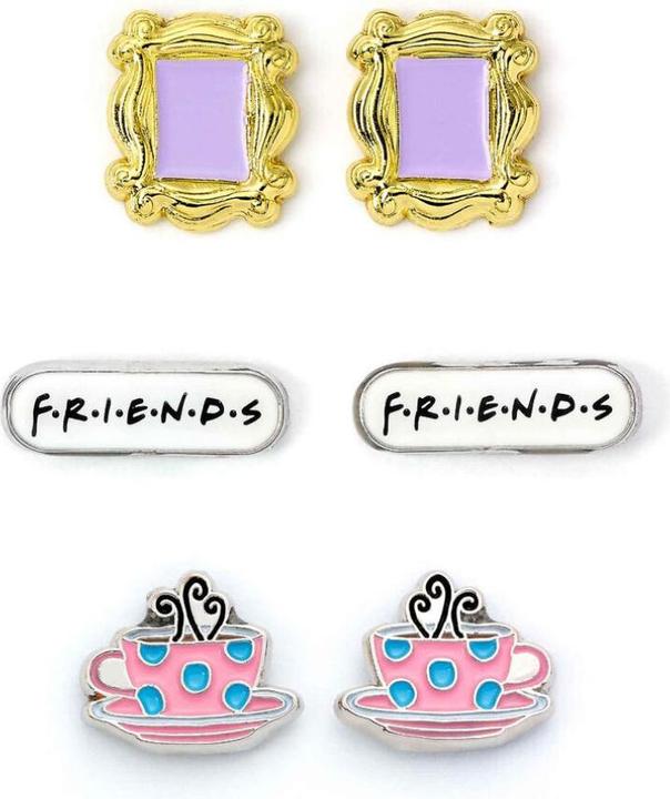 Produktbild Carat FRIENDS - Set de 3 Boucles d'oreilles (Zink- und nickelfrei, Versilbert und emailliert)
